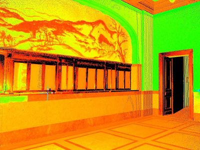 Lasersko skeniranje notranjosti stavbe